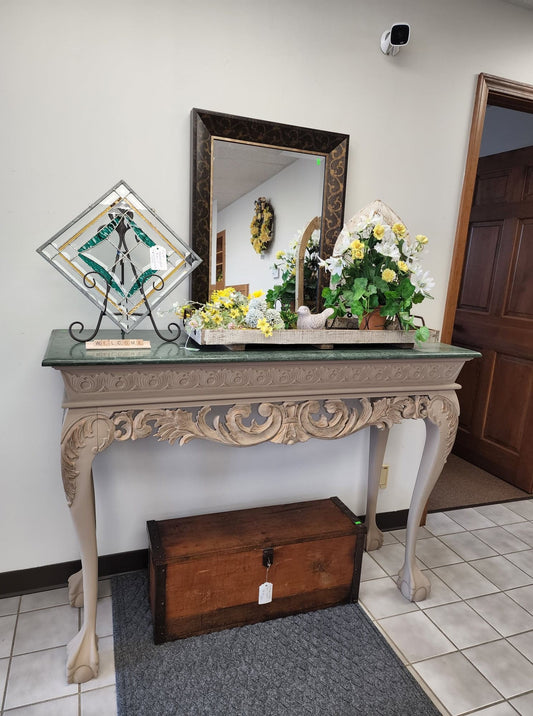 Extra Tall Foyer Table - Marble Top