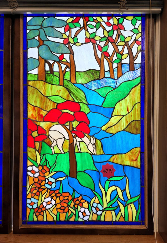 Beautiful Framed Stained Glass - Deer
